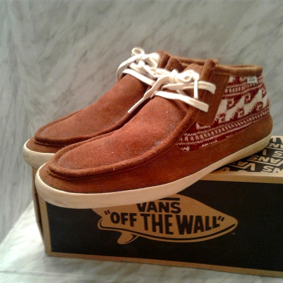 Vans Other - Vans Mens chukka Rata Mid Krochet Kids Rust sz 11